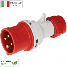 Βιομηχανικό Φις Αρσενικό 16A 4P 400V Κόκκινο IP44 EC69072